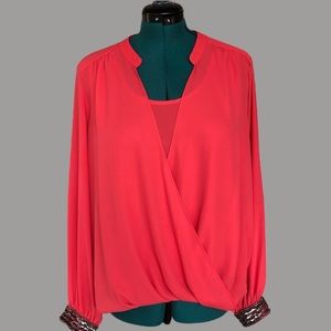 Wallis Cross Over Blouse, size 14